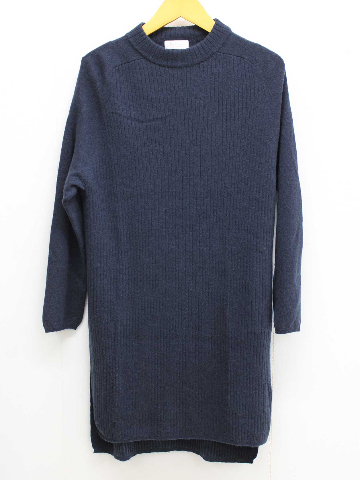 【楽天スーパーSALE】ボールジィ ウールシルクサイドスリットロングニット S レディース ネイビー/紺【..