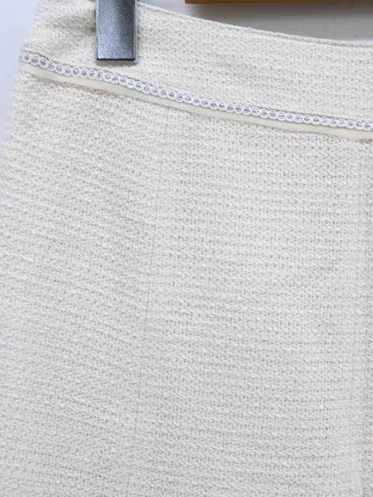 アリスバーリー ツイードジャケットセットアップスカートスーツ 7 レディース アイボリー【中古】‡