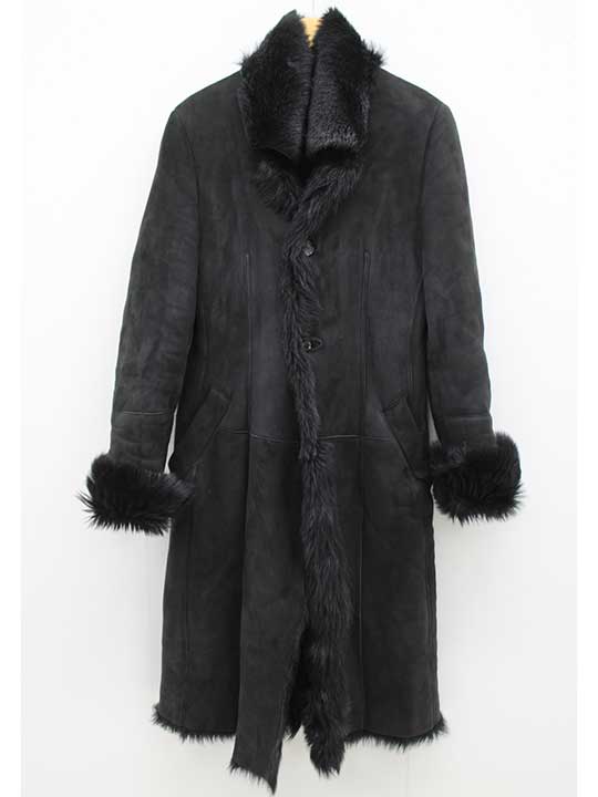 マルニ ラムスキンムートンコート 40 レディース ブラック/黒 【中古】‡(4)