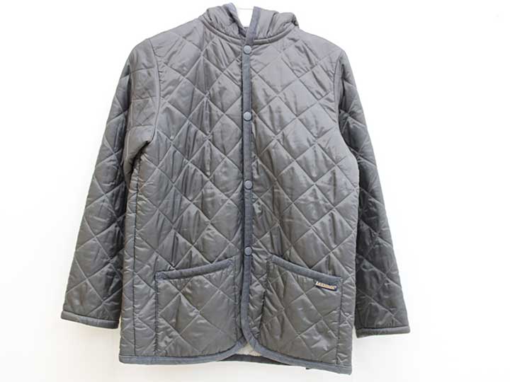 ラベンハム キルティングジャケット 140cm 男児 女児 灰色 キッズ 【中古】▼