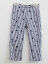 【夏SALE!】イルグッフォ 半端丈パンツ 126cm キッズ 女児 青×白【中古】●