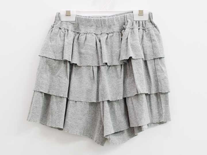 【値下げ!】タルティーヌエショコラ キュロット 140cm キッズ 女児 グレー【中古】●