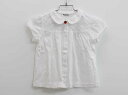 【夏SALE!】ファミリア 半袖カットソーブラウス 110cm キッズ 女児 白【中古品】●