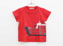 【夏SALE!】ファミリア 半袖Tシャツ 100cm キッズ 男児 赤【中古品】●(4)
