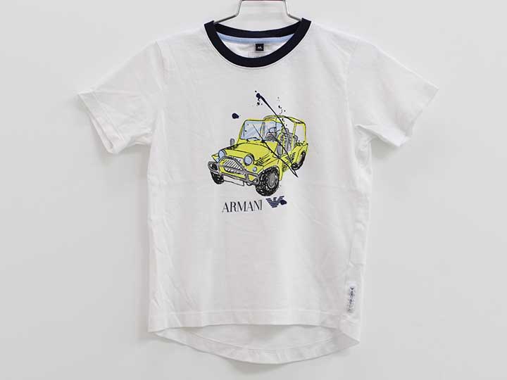 Rakuten - アルマーニジュニア 半袖Tシャツ 106cm キッズ 男児 白【中古】●