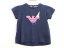 【夏SALE!】エンポリオアルマーニ 半袖Tシャツ 92cm キッズ 女児 紺【中古品】●