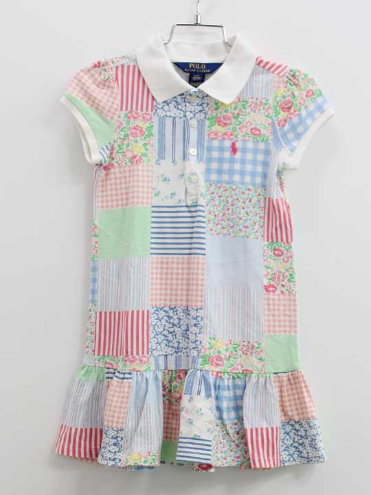 Short Sleeves - ラルフローレン 半袖ワンピース 110cm キッズ 女児 マルチカラー【中古】●