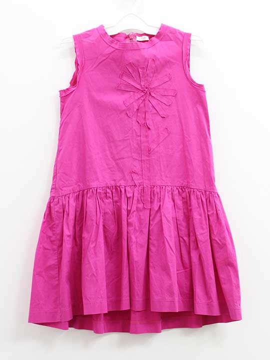 乐天商城 - イルグッフォ ノースリーブワンピース 114cm キッズ 女児 ピンク【中古】●