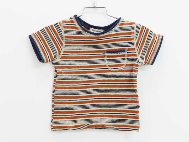 T-Shirts （Short Sleeve） - キャラメル 半袖カットソー 95cm キッズ 男児 茶色系【中古】●