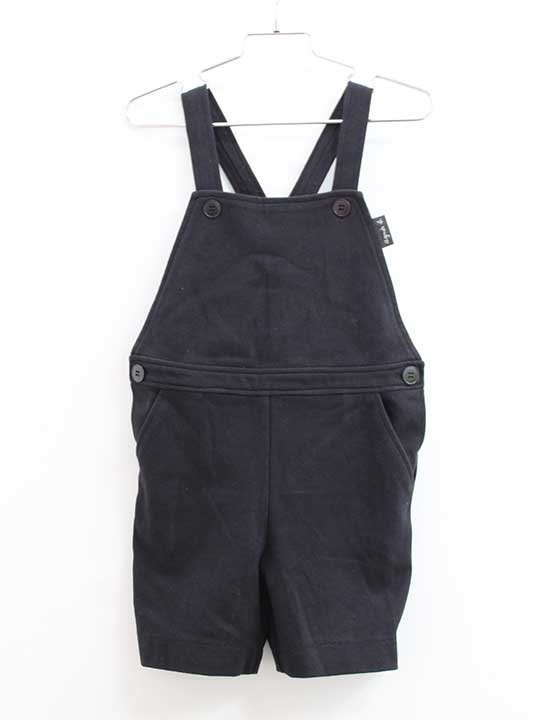 【SALE!】アニエスベー サロペット 115cm キッズ 男児 女児 黒【中古】●