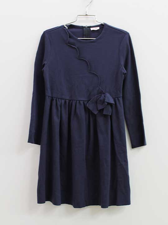 イルグッフォ 長袖ワンピース 126cm キッズ 女児 紺【中古】●