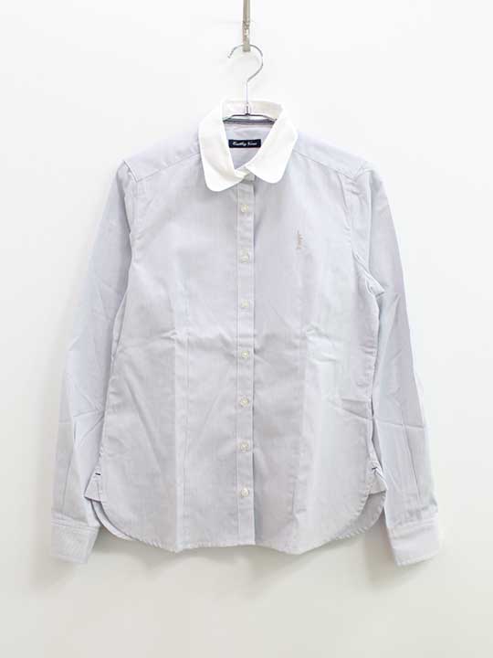 イーストボーイヴィーナス 長袖シャツ 9号 キッズ 女児 青×白 卒業【中古】【新入荷!】●