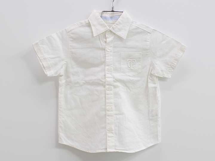 タルティーヌエショコラ 半袖シャツ 100cm キッズ 男児 白 入学【中古】【新入荷!】●