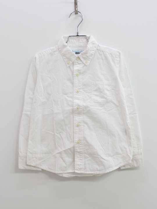 こどもビームス 長袖シャツ 120cm キッズ 男児 白 入学【中古】【新入荷!】●
