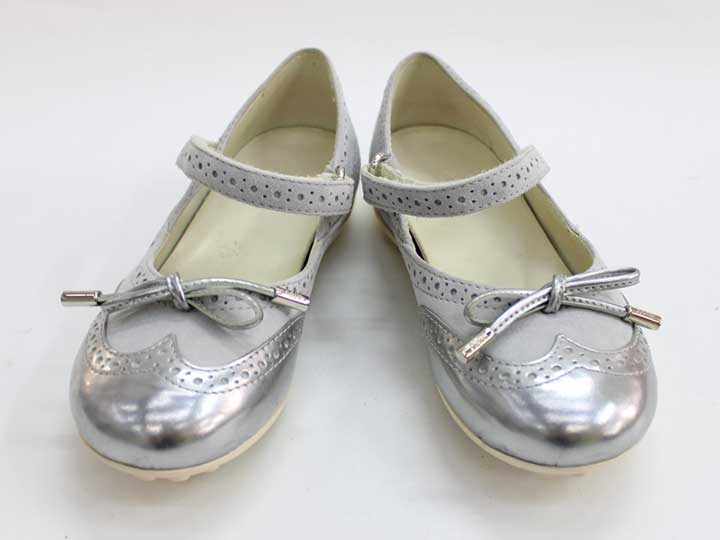 トッズ フォーマルシューズ 15.9cm キッズ 女児 シルバー×グレー【中古】●