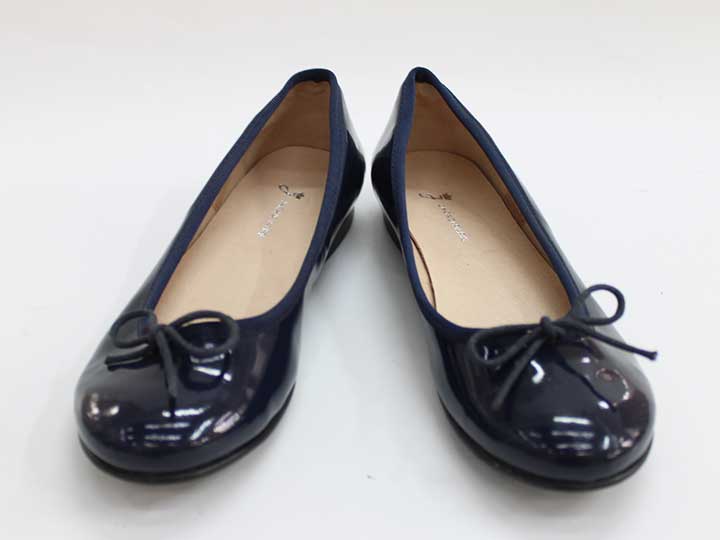 For Girls - ジャカディ バレエシューズ 19cm位 キッズ 女児 紺【中古】●