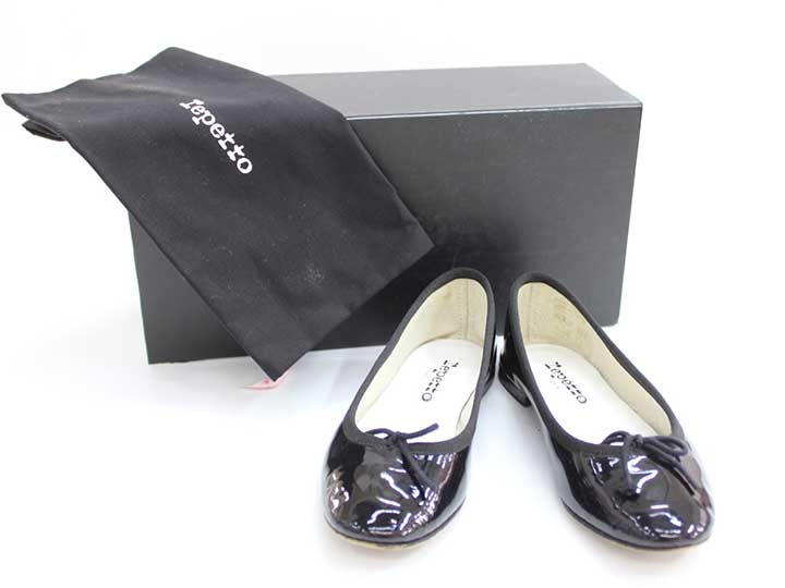 For Girls - レペット バレエシューズ 18cm位 キッズ 女児 黒【中古】●