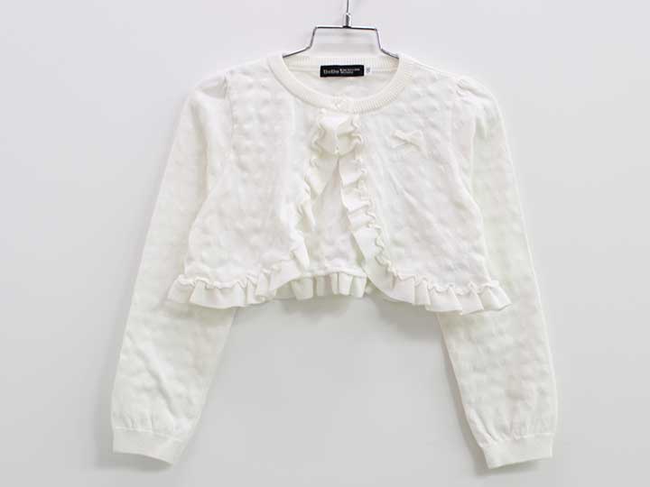ベベ ボレロ 120cm キッズ 女児 白【中古】●