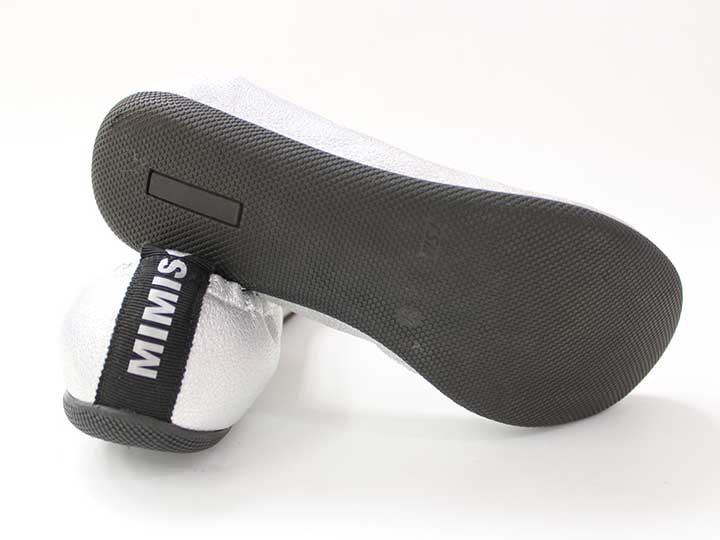 ミミソル フォーマルシューズ 23-23.5cm位 キッズ 女児 シルバー【中古】●