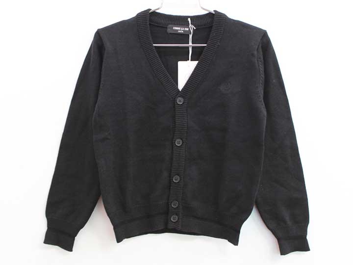 コムサイズム カーディガン 120A キッズ 男児 黒【新品未使用品】●