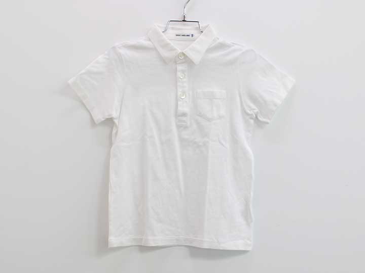ミキハウス ポロシャツ 120cm キッズ 男児 白【中古】【新入荷!】●