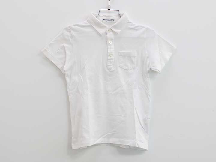 ミキハウス ポロシャツ 120cm キッズ 男児 白【中古】【新入荷!】●