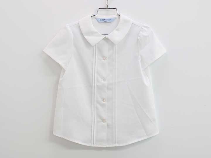 Rakuten - ショパン 半袖シャツ 120cm キッズ 女児 白【中古】●