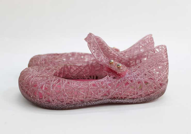 【新規SALE!】メリッサ ラバーシューズ 15cm キッズ 女児 ピンク【中古】●