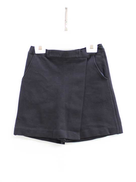 ファミリア ラップキュロット 120cm キッズ 女児 濃紺【中古】●
