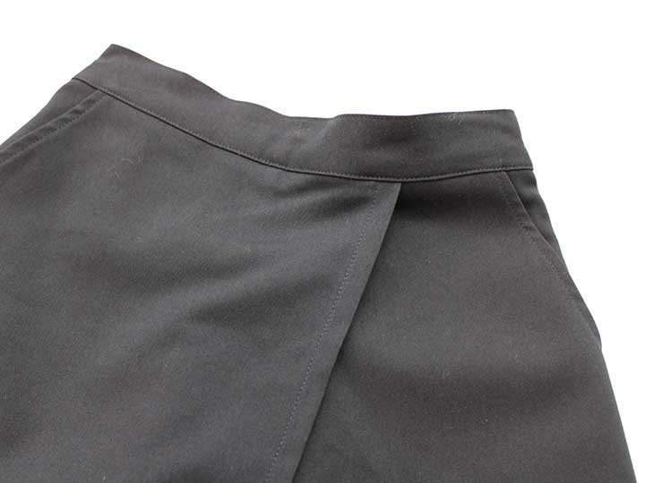 ハッピークローバー ラップキュロット 130cm キッズ 女児 紺【中古】●