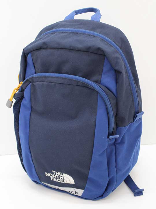 【新規値下げ!】『ザ・ノースフェイス/THE NORTH FACE』14L リュックサック/デイパック/ブックパック 紺×青 遠足 アウトドア 運動会【中古】子供 キッズ kids 男の子 春夏秋冬 422012