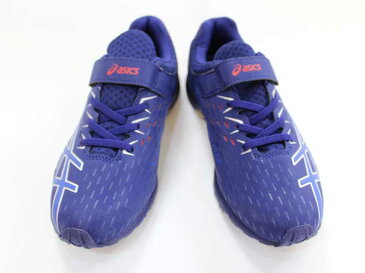 【新入荷!】『アシックス/asics』22.5cm サッカーシューズ/靴 紺 サッカー 練習 試合 部活【中古】子供 キッズ kids ジュニア 男の子 417012