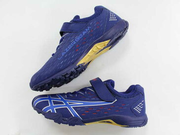 【新入荷!】『アシックス/asics』22.5cm サッカーシューズ/靴 紺 サッカー 練習 試合 部活【中古】子供 キッズ kids ジュニア 男の子 417012