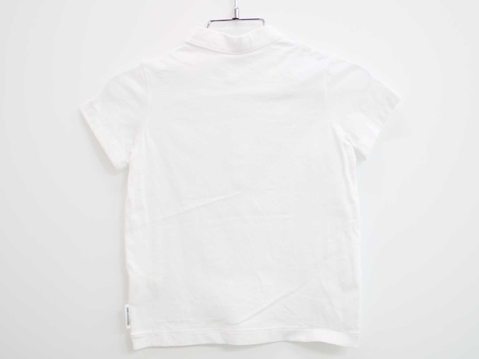 ＜ミキハウス/mikihouse＞95cm 半袖ポロシャツ 白 フォーマル お受験 行動観察 行動試験 見学会 説明会 お稽古 お教室 通塾 通園 スクール 冠婚葬祭【中古】子供服 キッズ kids 男の子 fml tops 022052