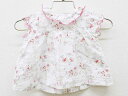 【SALE!】<プチバトー/PETIT BATEAU>74cm 半袖ブラウス 白×ピンク【中古】子供服 キッズ kids ベビー服 baby 女の子 夏 top...