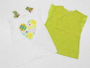 <ニットプランナー/KP/ケーピー>120cm 半袖Tシャツ/半袖カットソー2点set 白&黄緑【中古】【ネット限定】子供 キッズ kids 女の子 夏 top...