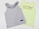 <ベベ/bebe>130cm タンクトップ2点set グレー&黄緑【中古】【ネット限定】子供服 キッズ kids 女の子 夏 tops 105042