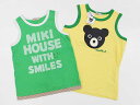 <ミキハウス/mikihouse&ミキハウスダブルB/MIKIHOUSE DOUBLE.>130cm タンクトップ2点set 黄色&緑【中古】【ネット限定】子供...