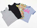 <エクストララージ/XLARGE&エックスガール/X-girl Stages>110cm タンクトップ&半袖Tシャツ/半袖カットソー4点set 黒&グレー&マル...