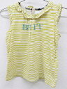 <バーバリー/BURBERRY>92cm ノースリーブカットソー/袖なし オフホワイト×マスタードイエロー【中古】子供服 キッズ kids 女の子 夏 tops...