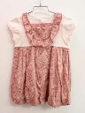 <ベベ/bebe>80-90cm 半袖ワンピース ピンク【中古】子供服 キッズ kids ベビー baby 女の子 夏 onepi 035042(4)