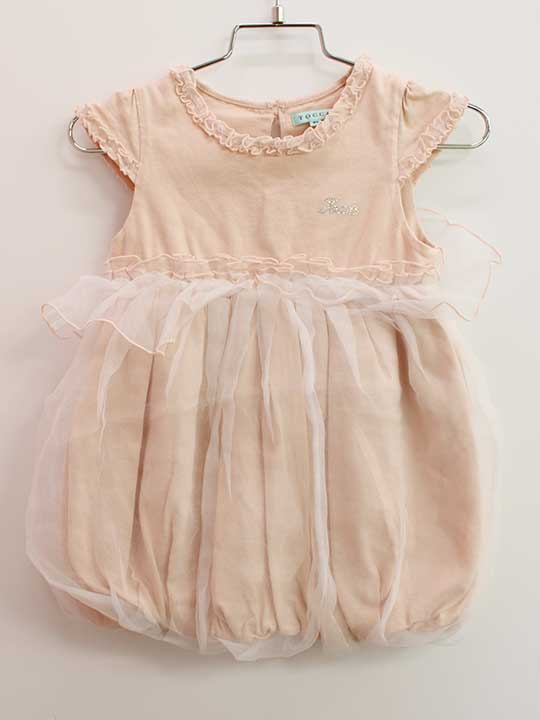 【夏SALE!】<トッカ/TOCCA BAMBINI>90cm 半袖ワンピース ピンク【中古】子供服 キッズ kids ベビー服 女の子 夏 onepi 035042