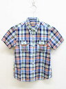 【夏SALE!】<ミキハウス/mikihouse>130cm 半袖シャツ マルチカラー 麻混【中古】子供服 キッズ kids 男の子 夏 tops 706042