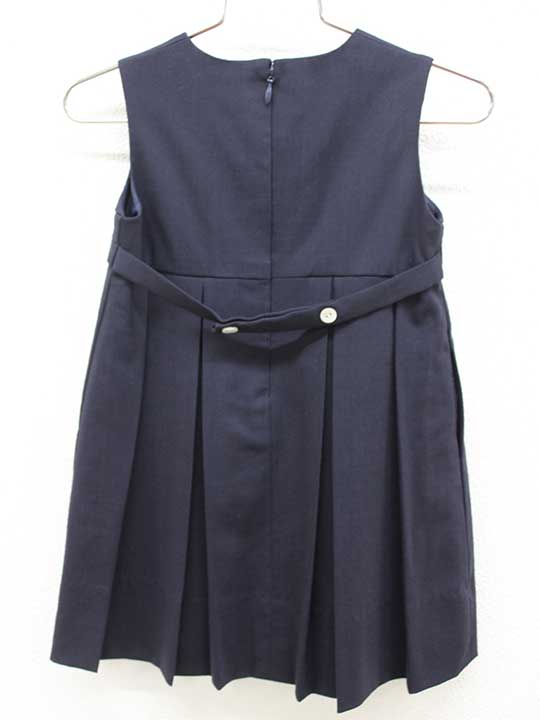 【SALE!】＜銀座サエグサ/SAYEGUSA＞85-90cm ジャンパースカート 濃紺 フォーマル ...