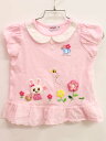 【夏SALE!】<ミキハウス/mikihouse>80cm 半袖Tシャツ/半袖カットソー ピンク【中古】子供服 キッズ kids ベビー服 baby 女の子 夏...