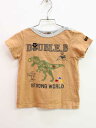 【夏SALE!】<ミキハウスダブルB/MIKIHOUSE DOUBLE.B>90cm 半袖Tシャツ/半袖カットソー 茶色【中古】子供服 キッズ kids ベビー...