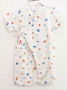 【夏SALE!】<ミキハウス/mikihouse>70-80cm 甚平オール 白×ブルー 魚・ヒトデ柄 日本製 お祭り 花火大会 納涼祭 盆踊り 湯上り【中古】...