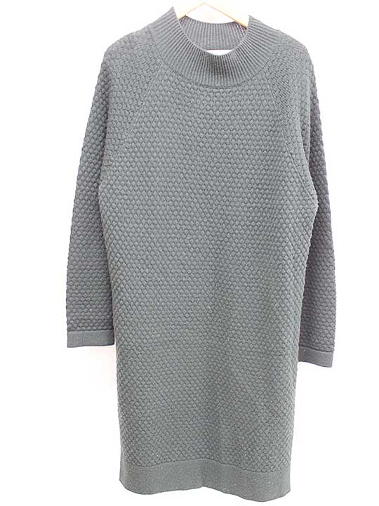 ▽BEAUTY&YOUTH /ビューティーアンドユース▽ウール混ニットワンピース/長袖 グリーン レディース【中古..