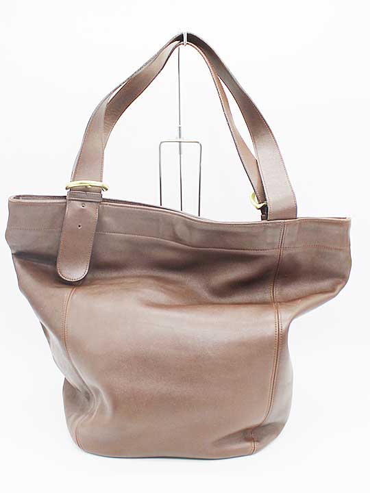 ▽COACH/コーチ▽レザートートバッグ/鞄/BAG ブラウン レディース 【中古】春夏秋冬 220142