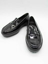▽TOD'S/トッズ▽エナメルフラットコインローファー/シューズ/靴 ブラック レディース 36【中古】春秋 120252(4)